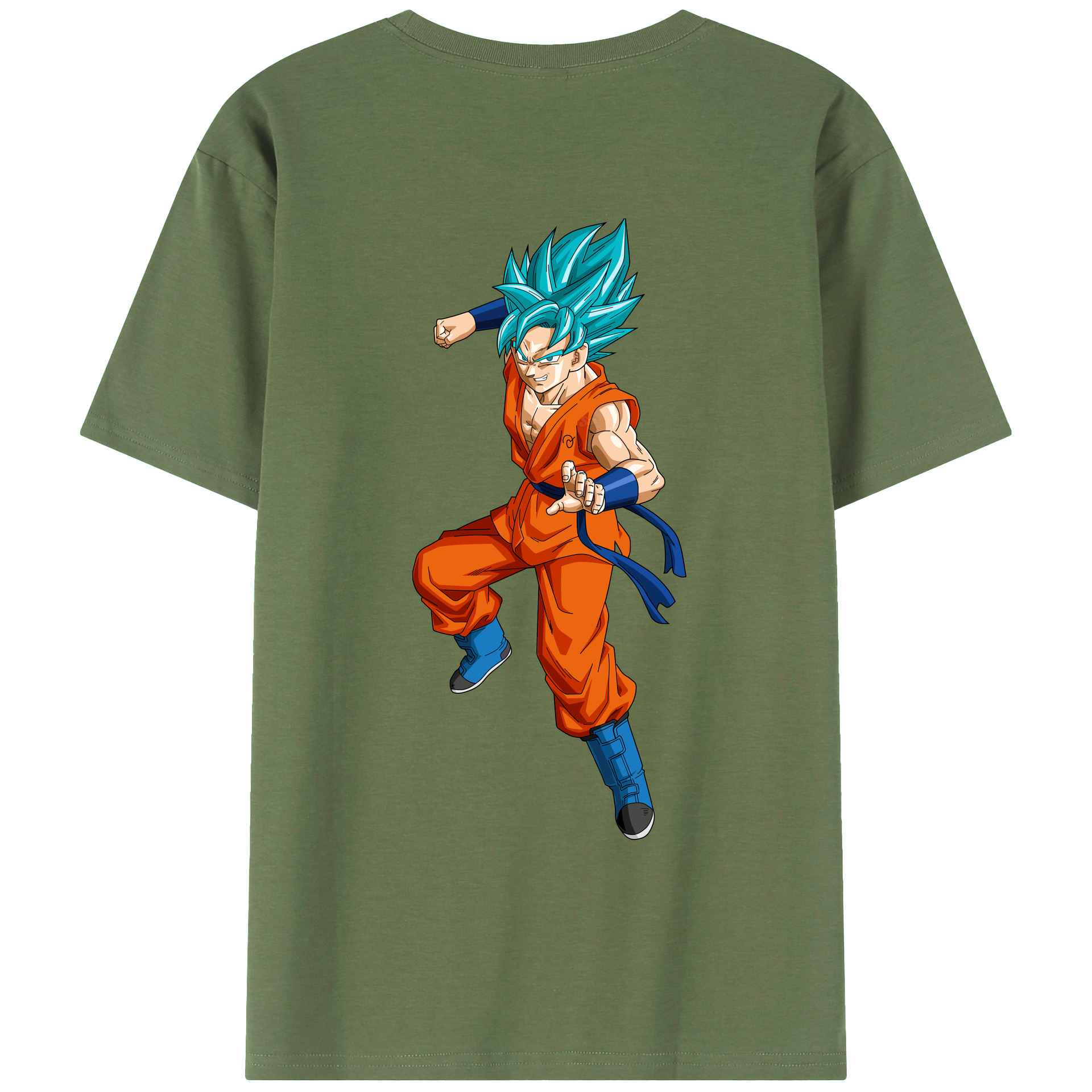 （画像用） ドラゴンボール ベジット DRAGON BALL Vegetto 綿100％ メンズ半袖Tシャツ（バックプリント） 通気性